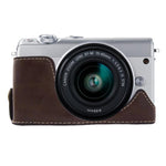 Đế nửa ốp máy ảnh bằng da PU ren 1/4 inch cho Canon EOS M100, dành cho Canon EOS M100