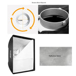 Hộp khuếch tán mềm hình chữ nhật 60 x 60cm Godox cho studio chụp ảnh gắn Bowens, dùng cho Speedlite