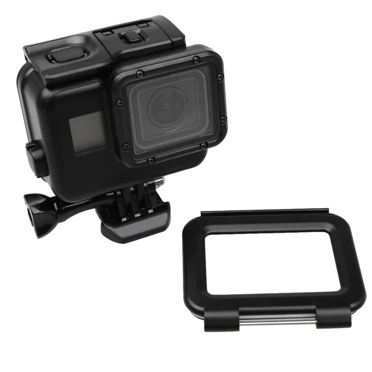 Bộ 2 trong 1 cho GoPro HERO5 gồm nắp lưng màn hình cảm ứng + vỏ bảo vệ chống nước 45m (Không cần tháo ống kính khi lắp) kèm khóa gắn cơ bản & vít dẫn, Không cần tháo ống kính