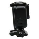 Bộ 2 trong 1 cho GoPro HERO6 /5 gồm nắp lưng màn hình cảm ứng + vỏ bảo vệ chống nước 45m (Cần tháo ống kính khi lắp) kèm khóa gắn cơ bản & vít dẫn, Cần tháo ống kính