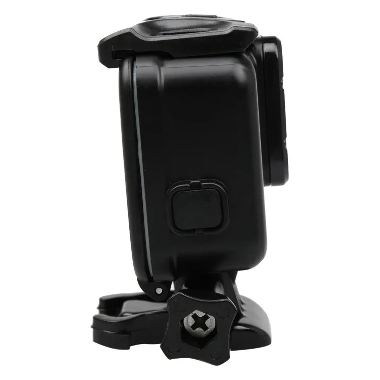 Bộ 2 trong 1 cho GoPro HERO6 /5 gồm nắp lưng màn hình cảm ứng + vỏ bảo vệ chống nước 45m (Cần tháo ống kính khi lắp) kèm khóa gắn cơ bản & vít dẫn, Cần tháo ống kính