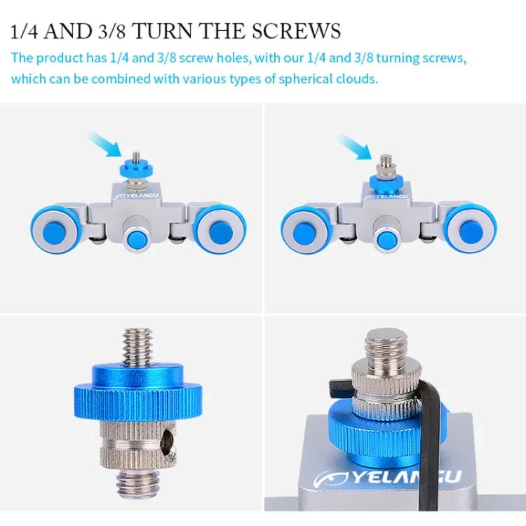 Xe trượt điện bánh xe máy ảnh YELANGU L3 Autodolly, Tải trọng: 6kg, Autodolly L3