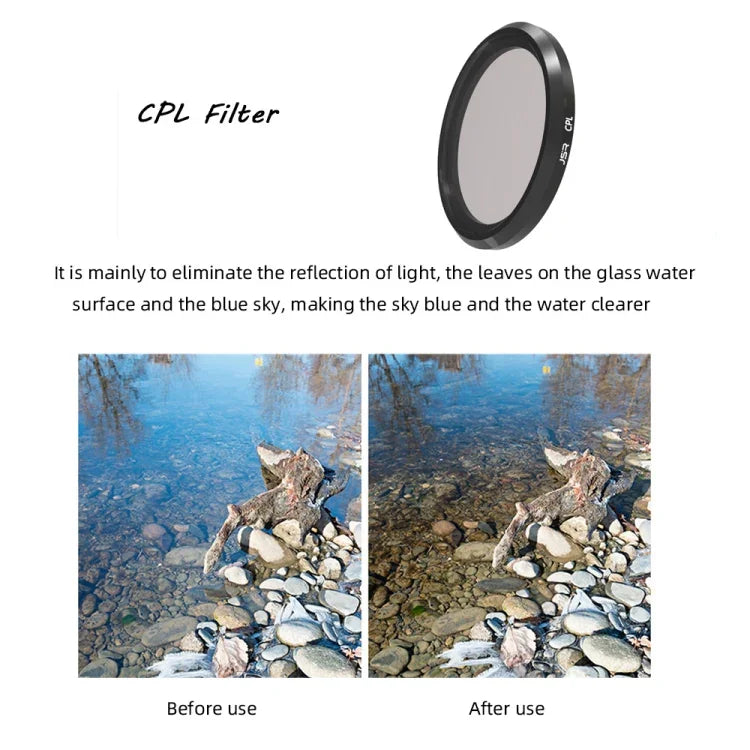 Bộ lọc ống kính JSR CPL cho Panasonic LUMIX LX10, Bộ lọc CPL