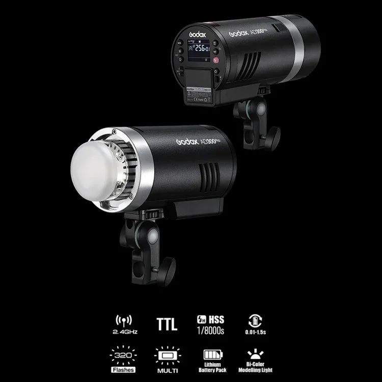 Godox AD300 Pro 300Ws TTL HSS Flash bỏ túi ngoài trời Speedlite, AD300 Pro
