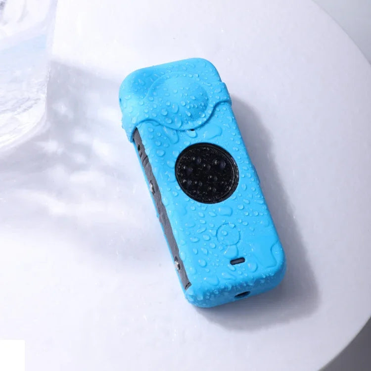 Ốp silicone chống bụi toàn thân kèm nắp ống kính cho Insta360 ONE X2, 2