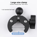 Giá đỡ tay lái xe đạp xe máy cho camera hành động có thể xoay 360 độ điều chỉnh với kẹp điện thoại, Phiên bản tiêu chuẩn có kẹp điện thoại