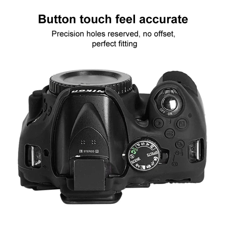 Ốp bảo vệ mềm bằng silicone cho Nikon D5200, Dành cho Nikon D5200