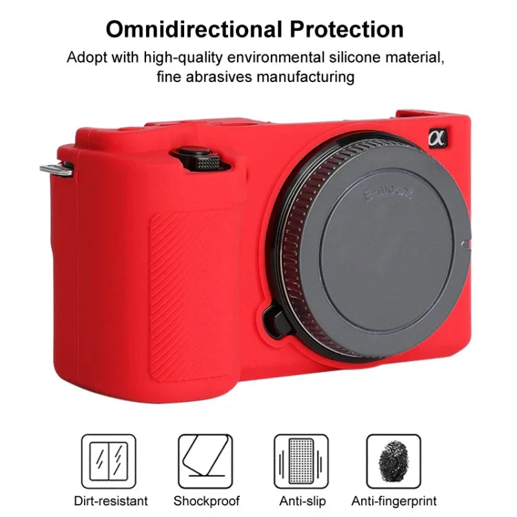 Bao da silicon mềm bảo vệ cho Sony ZV-E10, dành cho Sony ZV-E10