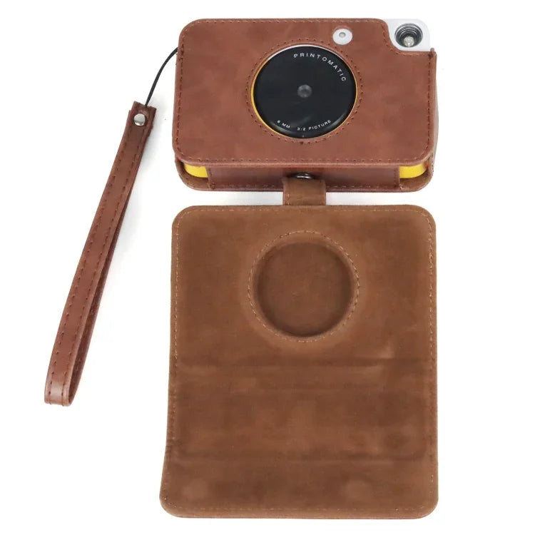 Bao da PU toàn thân có dây đeo cho Kodak PRINTOMATIC, dành cho Kodak PRINTOMATIC