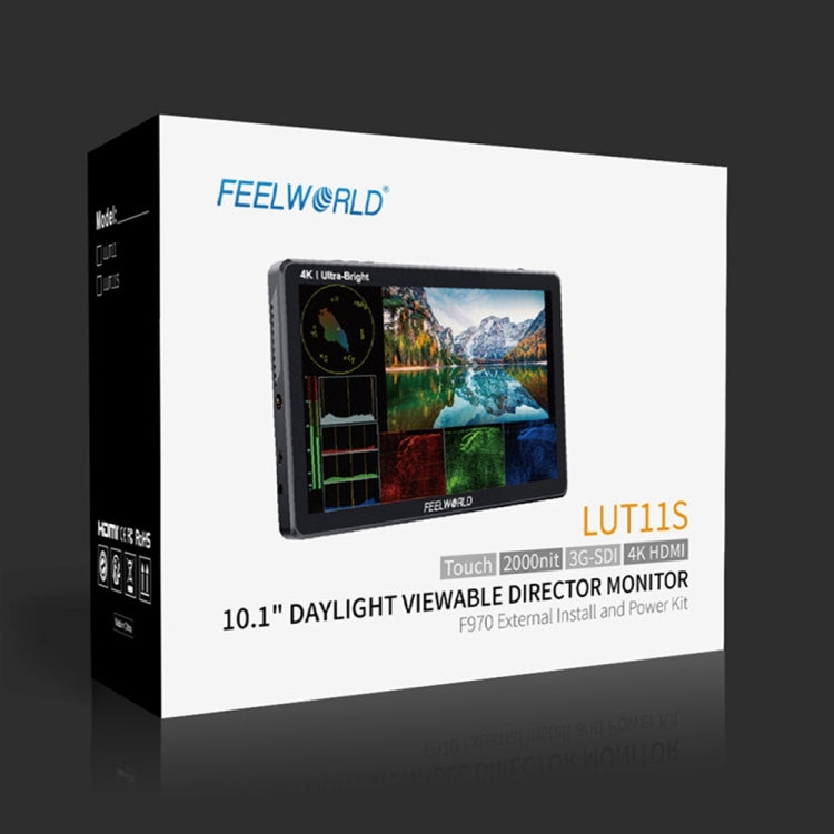 Màn hình trường quay DSLR cảm ứng siêu sáng 10.1 inch 2000nit FEELWORLD LUT11S, 3G-SDI 4K HDMI vào ra 1920 x 1200 IPS Panel, LUT11S