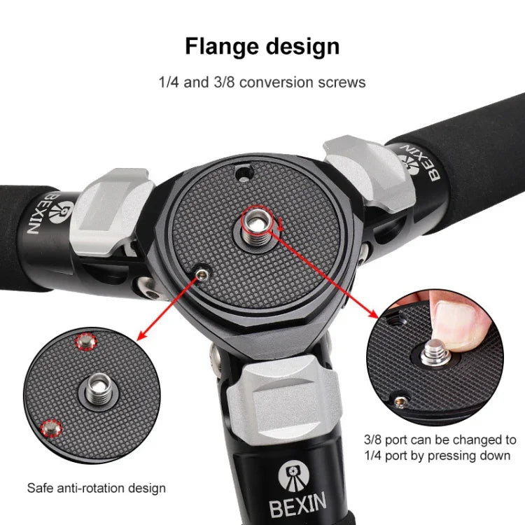 Chân Máy Ảnh Carbon Gấp Gọn Di Động BEXIN RC334, RC334