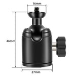 BEXIN K18A Đầu Bi Kim Loại Quay 360 Độ Toàn Cảnh Mini, K18A