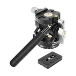 BEXIN DT-02R/S Đầu Kéo Chống Trượt Hành Động Chuyên Nghiệp 2D 720 Độ Toàn Cảnh Cho Chân Máy, Kèm Tấm Tháo Nhanh, DT-02R/S