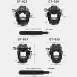 BEXIN DT-02S/S Đầu Kéo Chống Trượt Hành Động Chuyên Nghiệp 2D 360 Độ Toàn Cảnh Cho Chân Máy, Kèm Tấm Tháo Nhanh, DT-02S/S