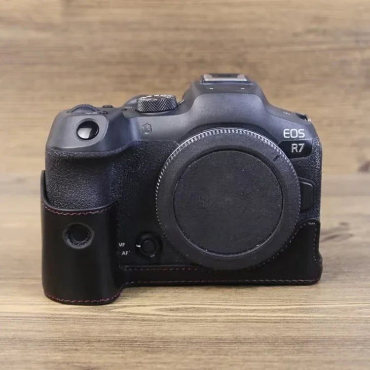 Đế Bao Da PU 1/4 inch Nửa Vỏ Máy Ảnh Cho Canon EOS R7, Cho Canon EOS R7