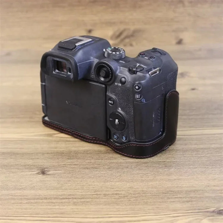 Đế Bao Da PU 1/4 inch Nửa Vỏ Máy Ảnh Cho Canon EOS R7, Cho Canon EOS R7