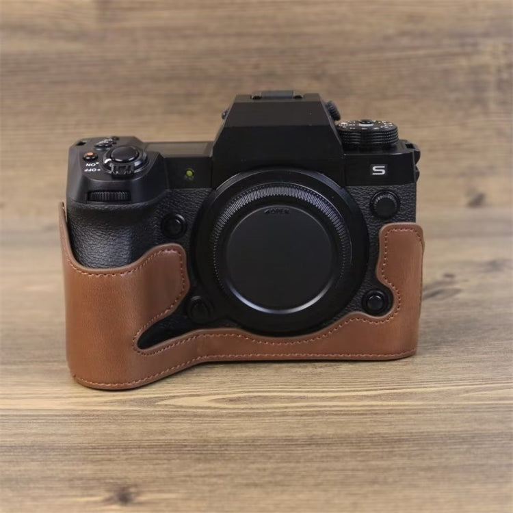 Đế ốp nửa máy ảnh bằng da PU ren 1/4 inch cho Fujifilm XH2S, Dành cho Fujifilm XH2S