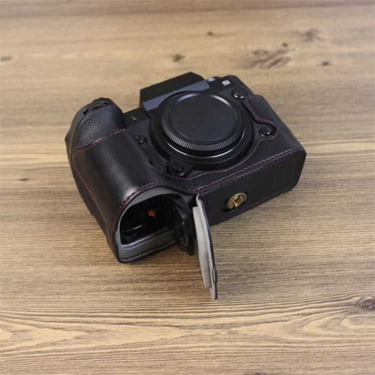 Đế ốp nửa máy ảnh bằng da PU ren 1/4 inch cho Fujifilm XH2S, Dành cho Fujifilm XH2S