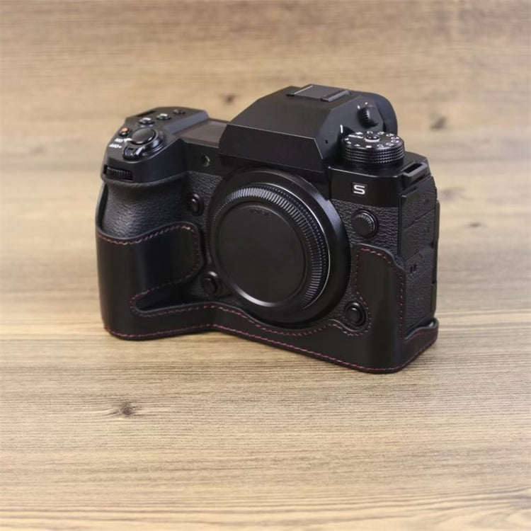 Đế ốp nửa máy ảnh bằng da PU ren 1/4 inch cho Fujifilm XH2S, Dành cho Fujifilm XH2S