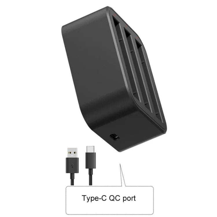 Bộ Sạc Nhanh Pin Ba Ngăn cho Insta360 X3 / One X2, Dành cho Insta360 X3 / One X2
