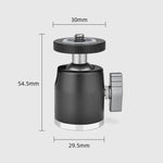 Adapter đầu bi chân máy kim loại toàn cảnh YELANGU LW-A01, LW-A01