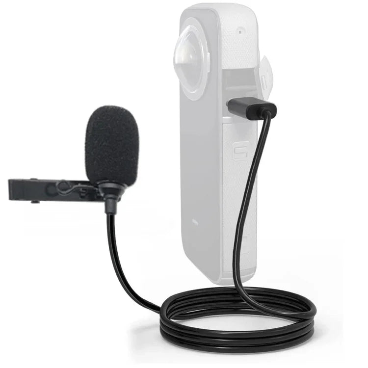 Micro Ghi Âm Kẹp Lavalier Type-C cho Insta360 ONE X2, Dành cho Insta360 ONE X2
