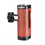 YELANGU LW-B01-2 Tay cầm gỗ bên hông có giá đỡ Cold Shoe cho khung bảo vệ camera LW-B01, LW-B01-2