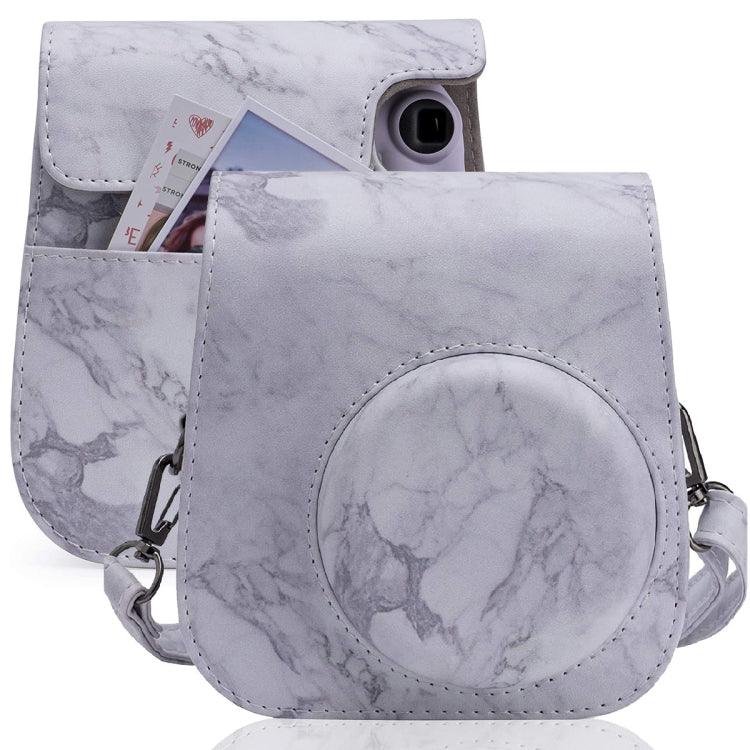 Túi đựng máy ảnh vỏ da toàn thân Marble cho FUJIFILM instax mini 11 / 9 / 8 kèm dây đeo