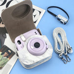 Túi đựng máy ảnh vỏ da toàn thân Marble cho FUJIFILM instax mini 11 / 9 / 8 kèm dây đeo