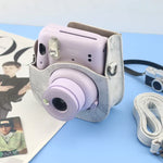 Túi đựng máy ảnh vỏ da toàn thân Marble cho FUJIFILM instax mini 11 / 9 / 8 kèm dây đeo
