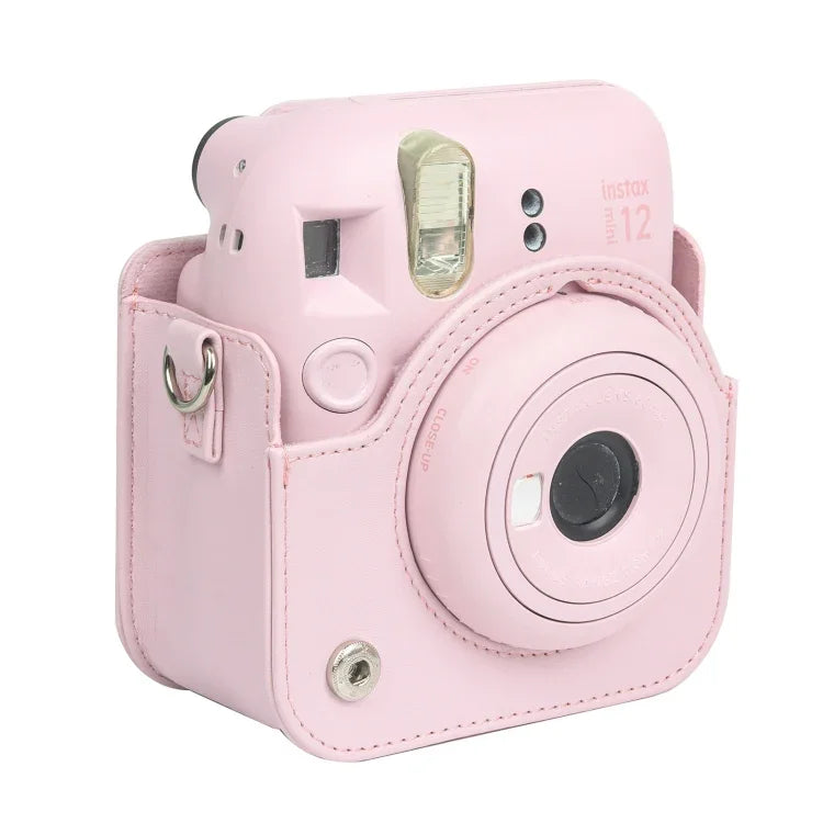 Túi đựng máy ảnh da nguyên thân cho FUJIFILM instax mini 12 kèm dây đeo