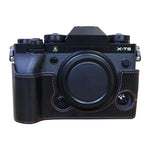 Vỏ nửa máy ảnh da PU ren 1/4 inch cho FUJIFILM X-T5, Dành cho FUJIFILM X-T5