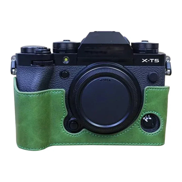 Vỏ nửa máy ảnh da PU ren 1/4 inch cho FUJIFILM X-T5, Dành cho FUJIFILM X-T5