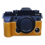 Vỏ nửa máy ảnh da PU ren 1/4 inch cho FUJIFILM X-T5, Dành cho FUJIFILM X-T5