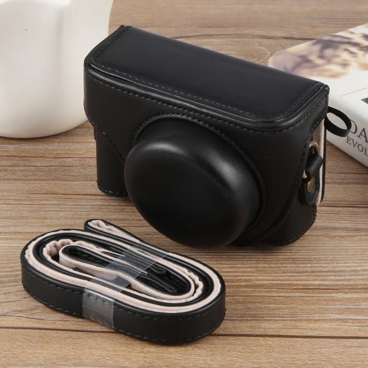 Túi đựng máy ảnh da nguyên thân cho Sony ZV-1F Vlog kèm dây đeo, Dành cho Sony ZV-1F