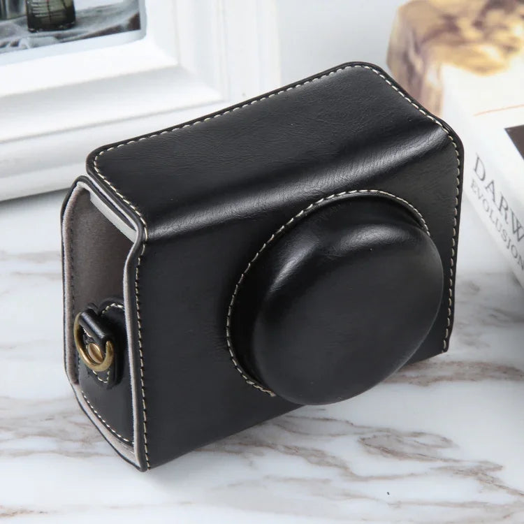 Túi đựng máy ảnh da nam châm toàn thân cho Sony ZV-1F Vlog Camera kèm dây đeo, Dành cho Sony ZV-1F có nam châm