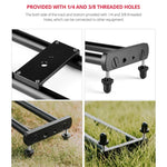 YELANGU YLG0119A Thanh ray trượt ghép nối 60cm + Khóa ray xe đẩy cho máy ảnh SLR / máy quay phim, Thanh ray 60cm + Khóa ray