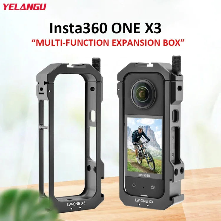 Vỏ khung mở rộng kim loại cho Insta360 X3 YELANGU LW-ONE X3, LW-ONE X3