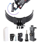 Bộ gắn camera hành động gập uốn với khóa móc J và kẹp điện thoại xoay, giá gắn gập uốn