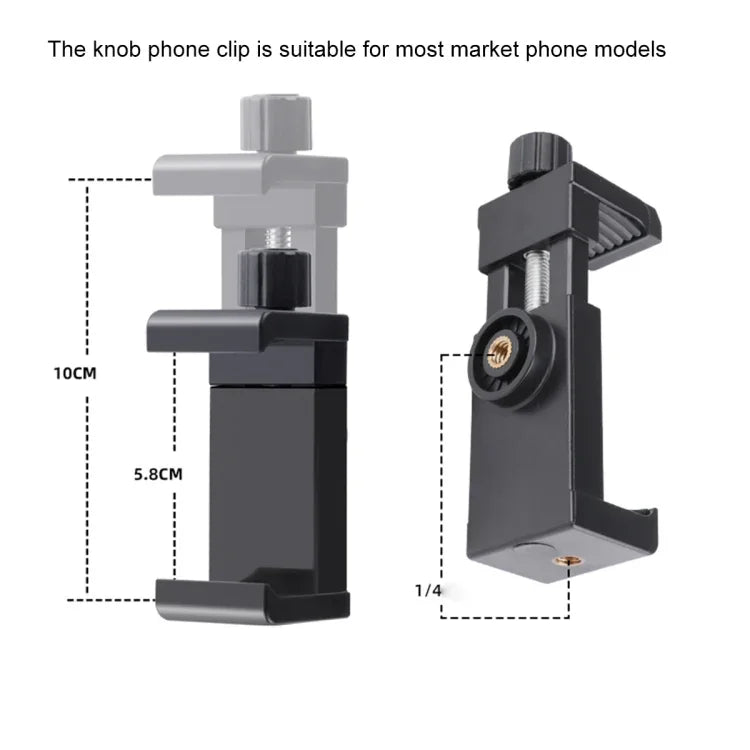 Bộ gắn camera hành động gập uốn với khóa móc J và kẹp điện thoại xoay, giá gắn gập uốn
