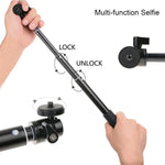 Giá Đỡ Chân Máy Gấp Được Tay Cầm 30-93cm Đa Năng Gậy Tự Sướng Monopod cho GoPro, Insta360, DJI và Các Máy Ảnh Hành Động Khác, Điện Thoại, Chiều Dài: 30-93cm