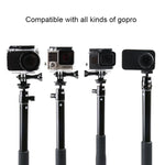 Giá Đỡ Chân Máy Gấp Được Tay Cầm 30-93cm Đa Năng Gậy Tự Sướng Monopod cho GoPro, Insta360, DJI và Các Máy Ảnh Hành Động Khác, Điện Thoại, Chiều Dài: 30-93cm