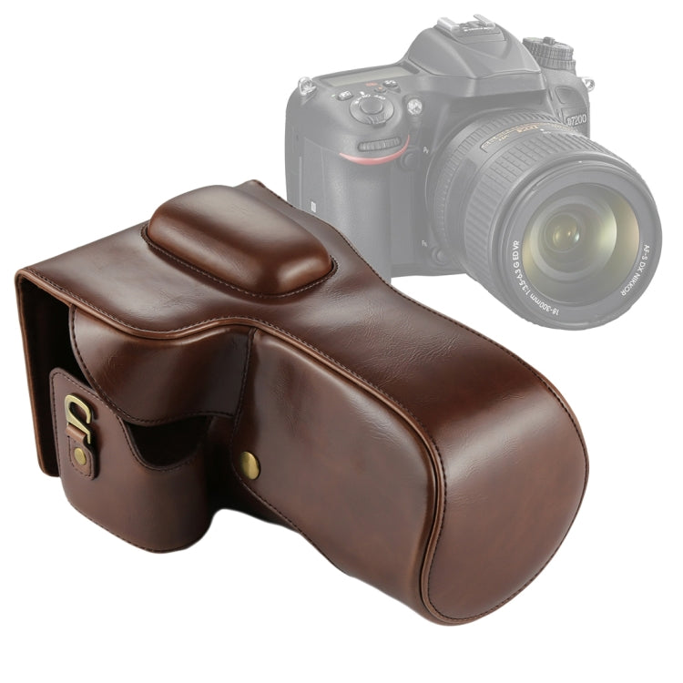 Túi Da PU Bọc Toàn Thân Cho Máy Ảnh Nikon D7200 / D7100 / D7000 (Ống Kính 18-200 / 18-140mm), Dành cho D7200