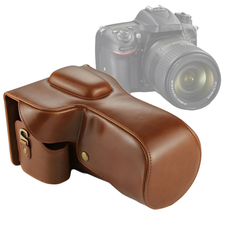 Túi Da PU Bọc Toàn Thân Cho Máy Ảnh Nikon D7200 / D7100 / D7000 (Ống Kính 18-200 / 18-140mm), Dành cho D7200