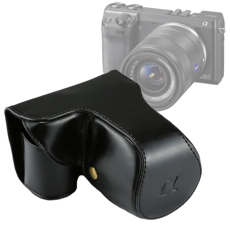 Túi đựng máy ảnh toàn thân bằng da PU có dây đeo cho Sony NEX 7 / F3 (ống kính 18-55mm), Dành cho Sony NEX 7 / F3, Dành cho Sony NEX 7