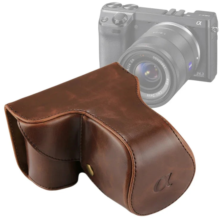 Túi đựng máy ảnh toàn thân bằng da PU có dây đeo cho Sony NEX 7 / F3 (ống kính 18-55mm), Dành cho Sony NEX 7 / F3, Dành cho Sony NEX 7