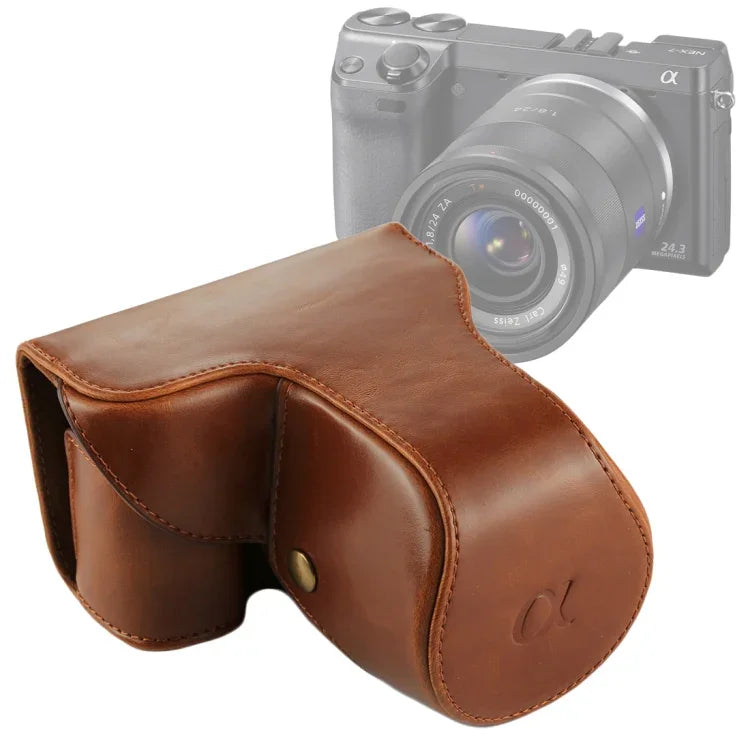 Túi đựng máy ảnh toàn thân bằng da PU có dây đeo cho Sony NEX 7 / F3 (ống kính 18-55mm), Dành cho Sony NEX 7 / F3, Dành cho Sony NEX 7