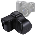 Túi đựng máy ảnh toàn thân bằng da PU có dây đeo cho Sony NEX 5N / 5R / 5T (ống kính 16-50mm / 18-55mm), Dành cho Sony NEX 5N