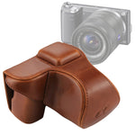 Túi đựng máy ảnh toàn thân bằng da PU có dây đeo cho Sony NEX 5N / 5R / 5T (ống kính 16-50mm / 18-55mm), Dành cho Sony NEX 5N