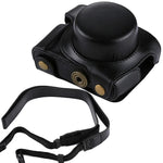 Túi đựng máy ảnh toàn thân bằng da PU có dây đeo cho Panasonic Lumix GF7 / GF8 / GF9 (ống kính 12-32mm / 14-42mm), Dành cho Lumix GF7